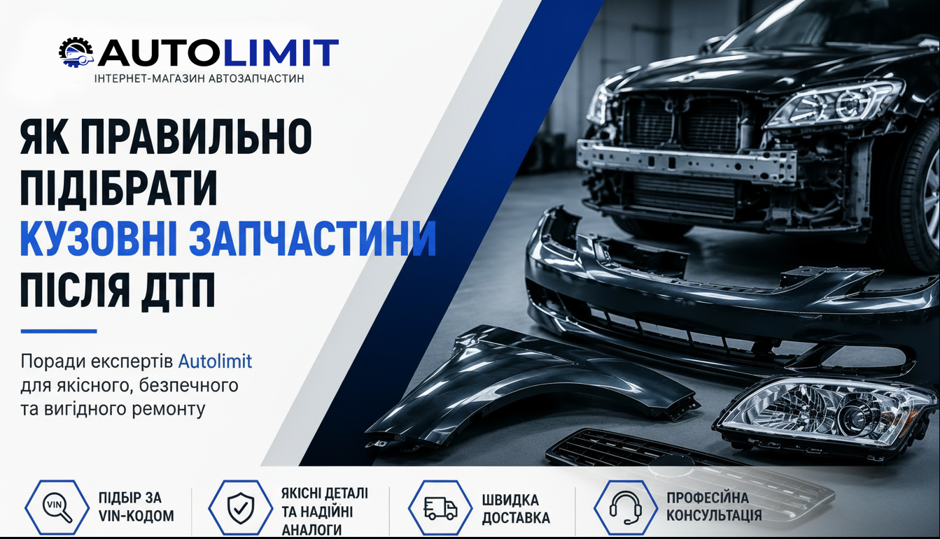 Як правильно підібрати кузовні запчастини після ДТП | Autolimit